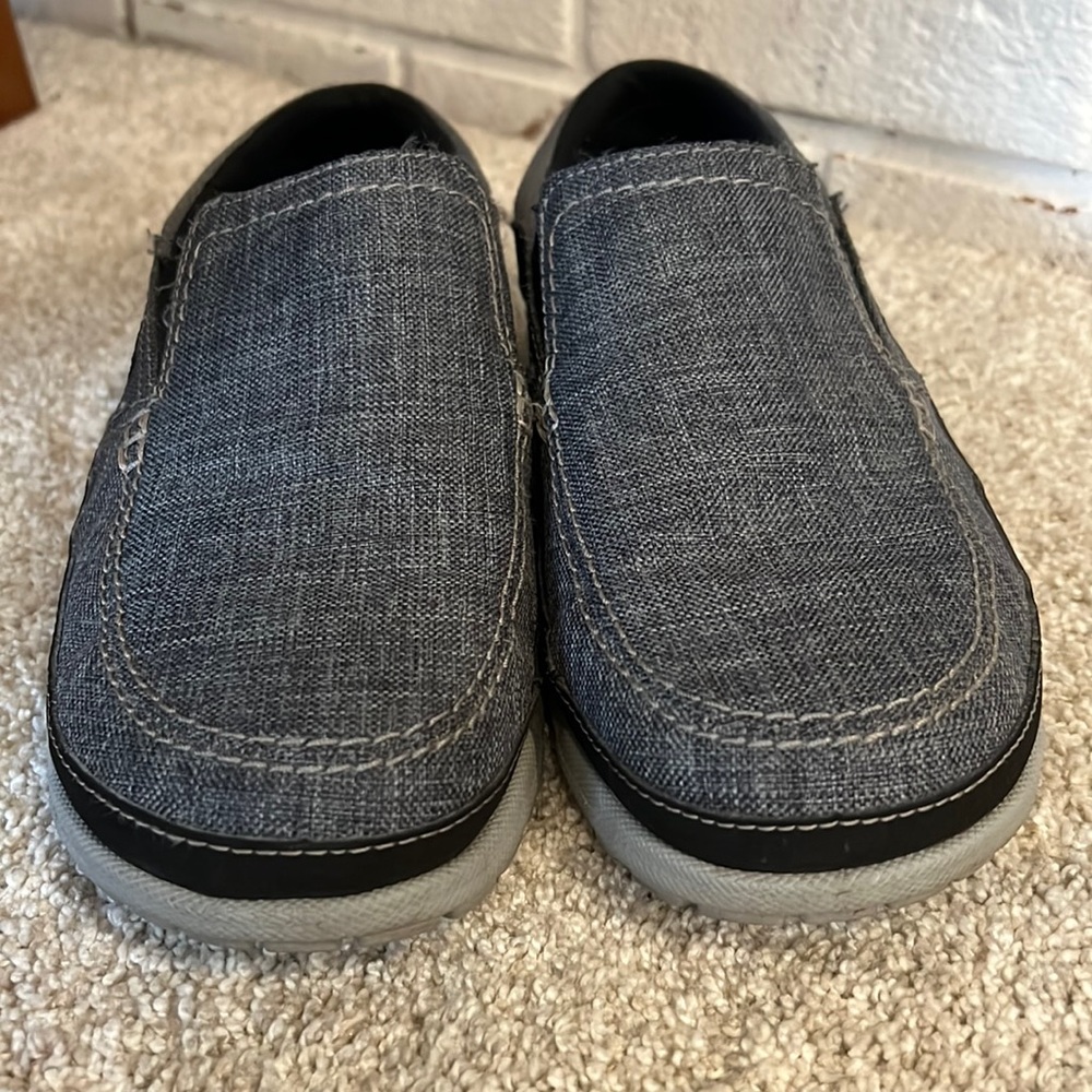 Dual crocs comfort slip-ons